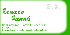 renato hanak business card